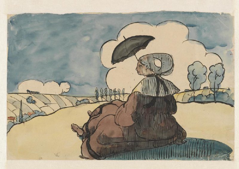 Vincent van Gogh, Landschap bij avondschemering, 1890